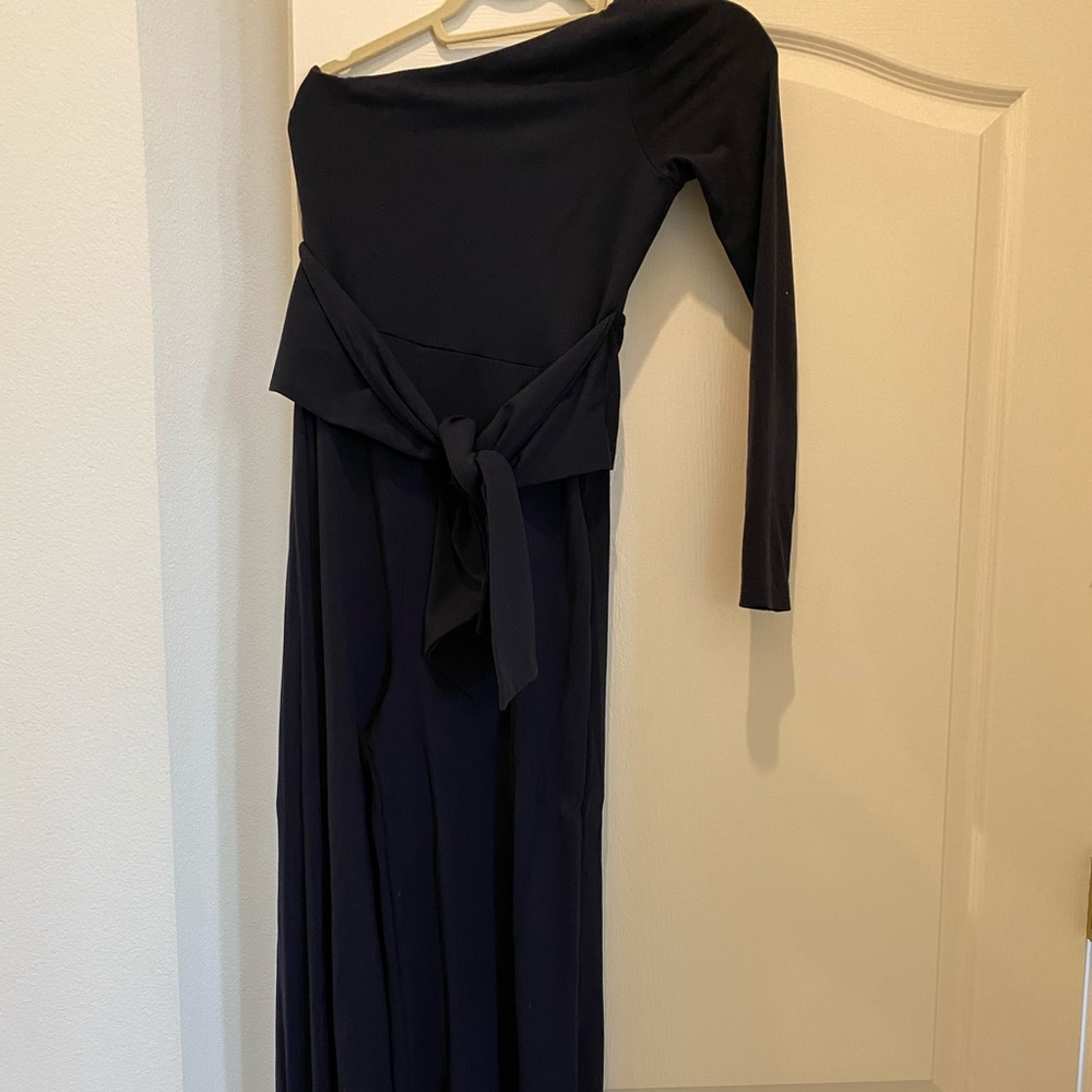 Susana Monaco maternity, one shoulder jumpsuit